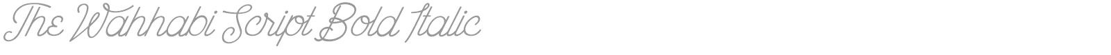 The Wahhabi Script font preview
